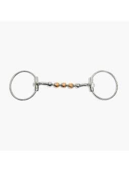 Mors à olives rouleaux pivotants cuivre