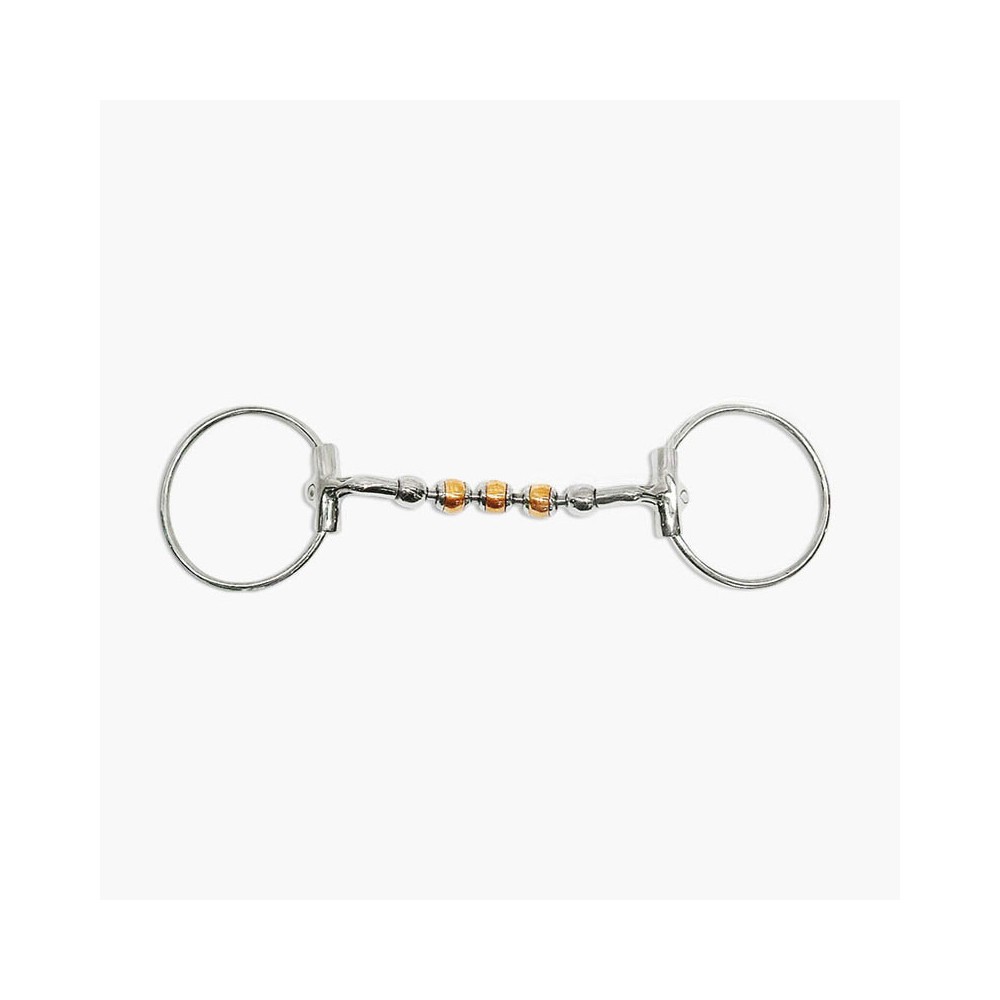 Mors à olives rouleaux pivotants cuivre