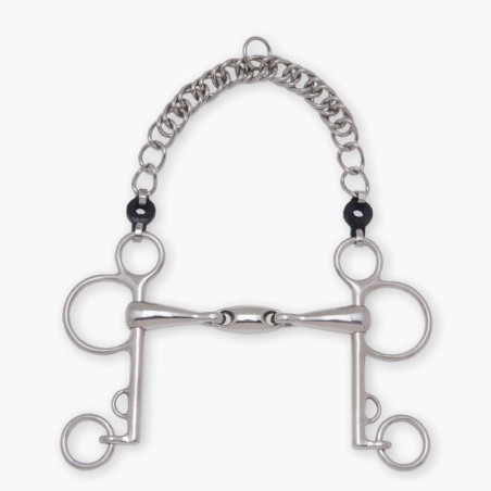 Mors Pelham double brisure 18mm