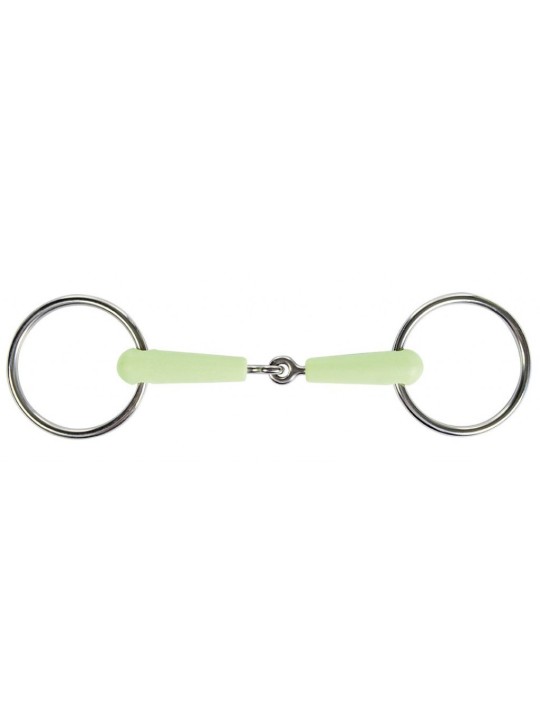 Mors à 2 anneaux 18mm goût pomme