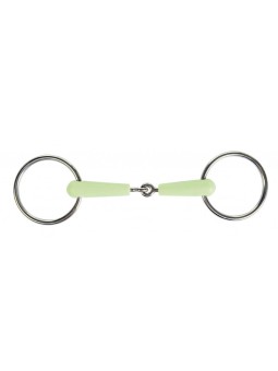 Mors à 2 anneaux 16mm goût pomme