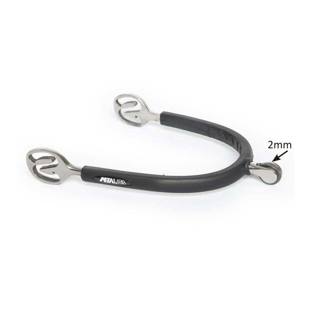 Eperons molette fine 2mm caoutchouc