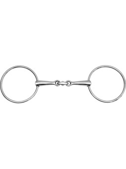 Mors à 2 grands anneaux fins double brisure