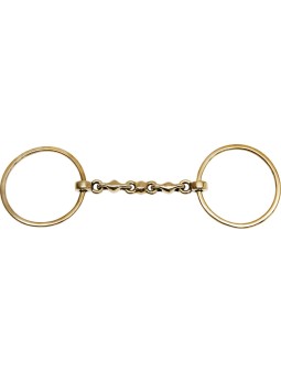 Mors à 2 grands anneaux WATERFORD maillechort