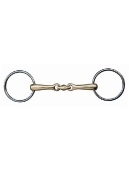 Mors double brisure 18mm maillechort