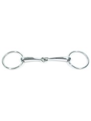 Mors de filet de bride à 2 anneaux inox
