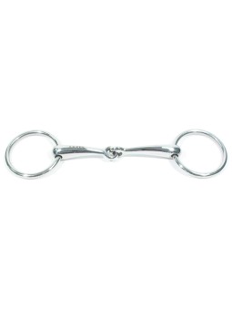 Mors de filet de bride à 2 anneaux inox