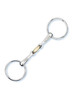 Mors à 2 anneaux double brisure cuivre