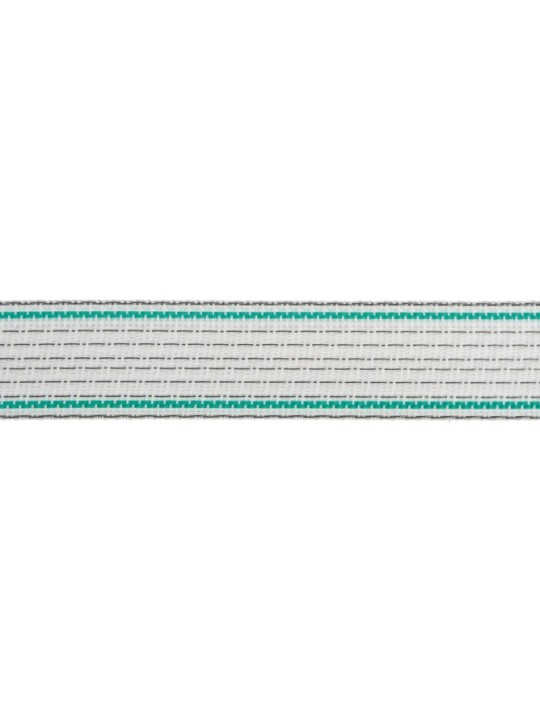Ruban PremiumPlus 40mm blanc/vert