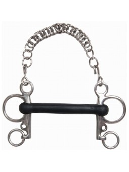 Pelham caoutchouc droit