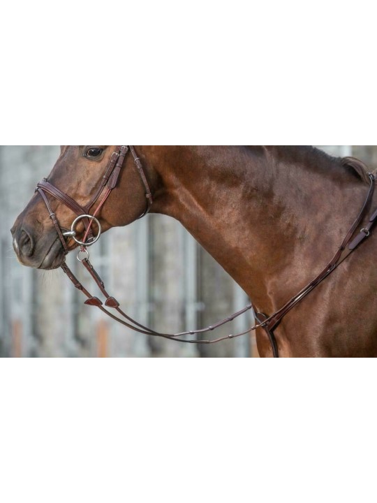 Rênes Hunter Grip NEW ENGLISH Collection 5/8 avec 7 arrêtoirs