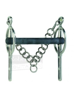 Mors d'attelage caoutchouc