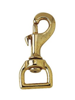 Mousqueton carré laiton