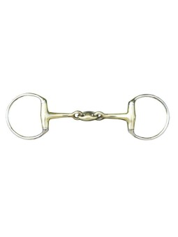 Mors à olives double brisure 18mm en maillechort