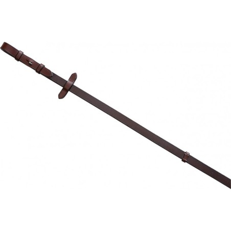 Rênes cuir lisse avec arrêtoirs